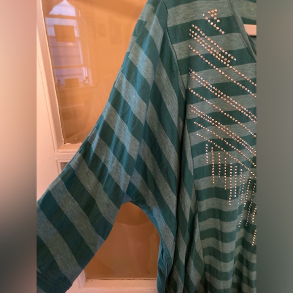 Striped Rhinestone Top - Picture 2 of 5